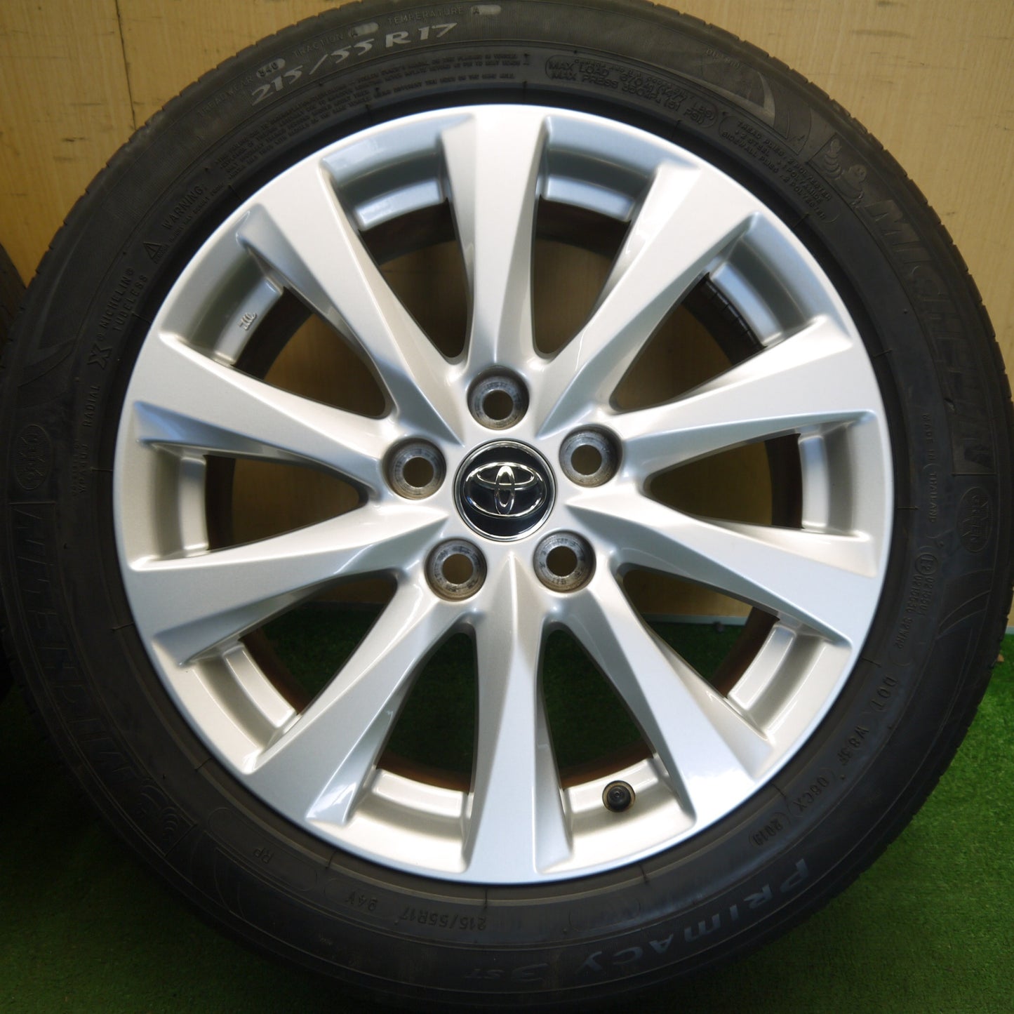 キレイ★トヨタ 70系 カムリ 純正 215/55R17 ミシュラン プライマシー 3ST 17インチ PCD114.3/5H★6060903Hノ