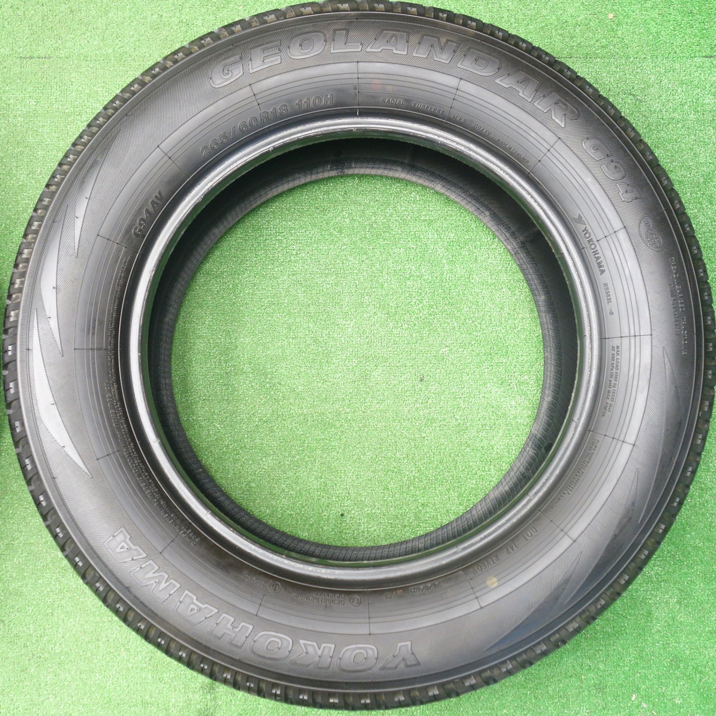 新車外し！24年★265/60R18 ヨコハマ ジオランダー G94 G94AV タイヤ 18インチ トライトン ランクル プラド ハイラックス グランドチェロキー 等★6021203KTノタ