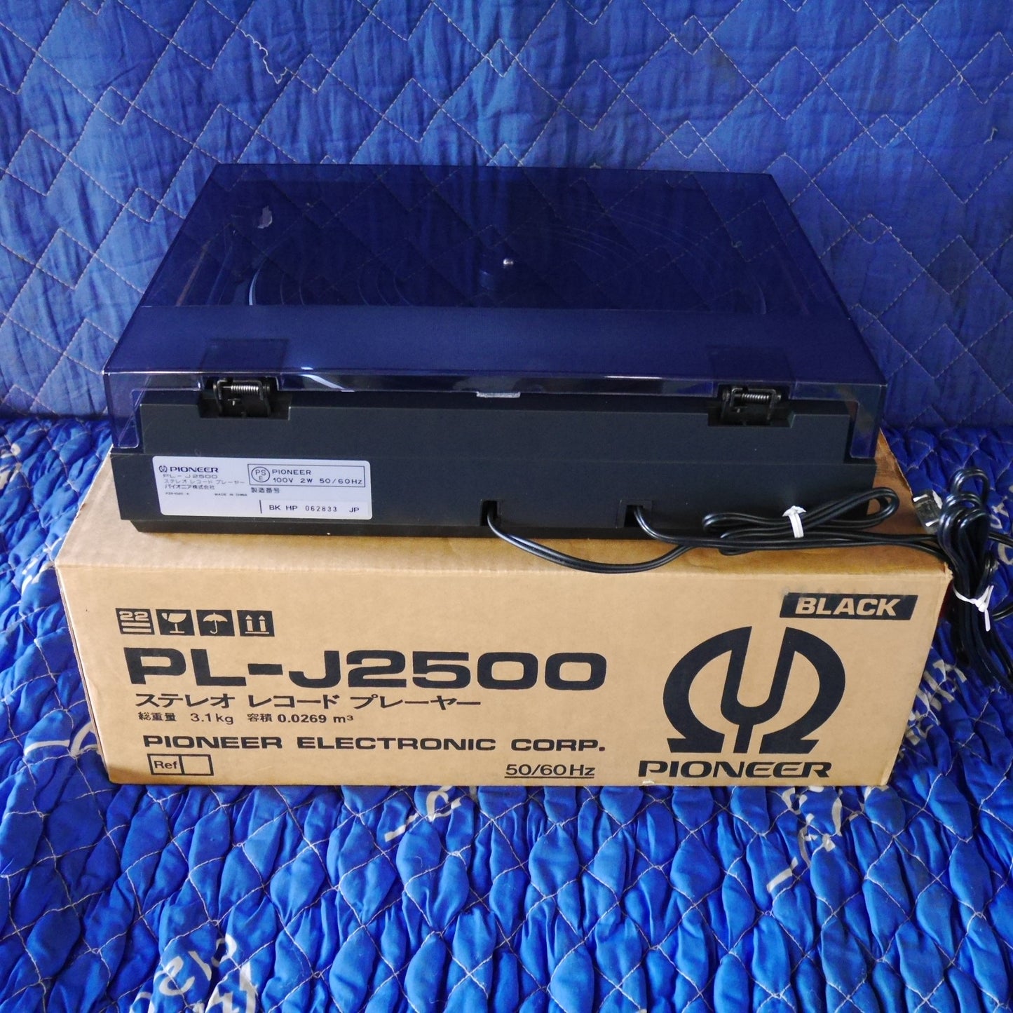[送料無料] 未使用☆PIONEER パイオニア ステレオ レコード プレーヤー PL-J2500 ターンテーブル ステレオ オーディオ 機器☆