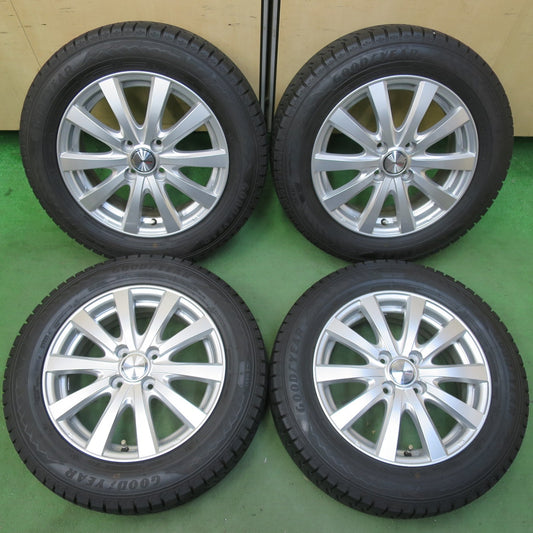 バリ溝！22年！キレイ！9分★スタッドレス 175/65R15 グッドイヤー アイスナビ8 ravrion RS01 ラブリオン 15インチ PCD100/4H★5092907イス