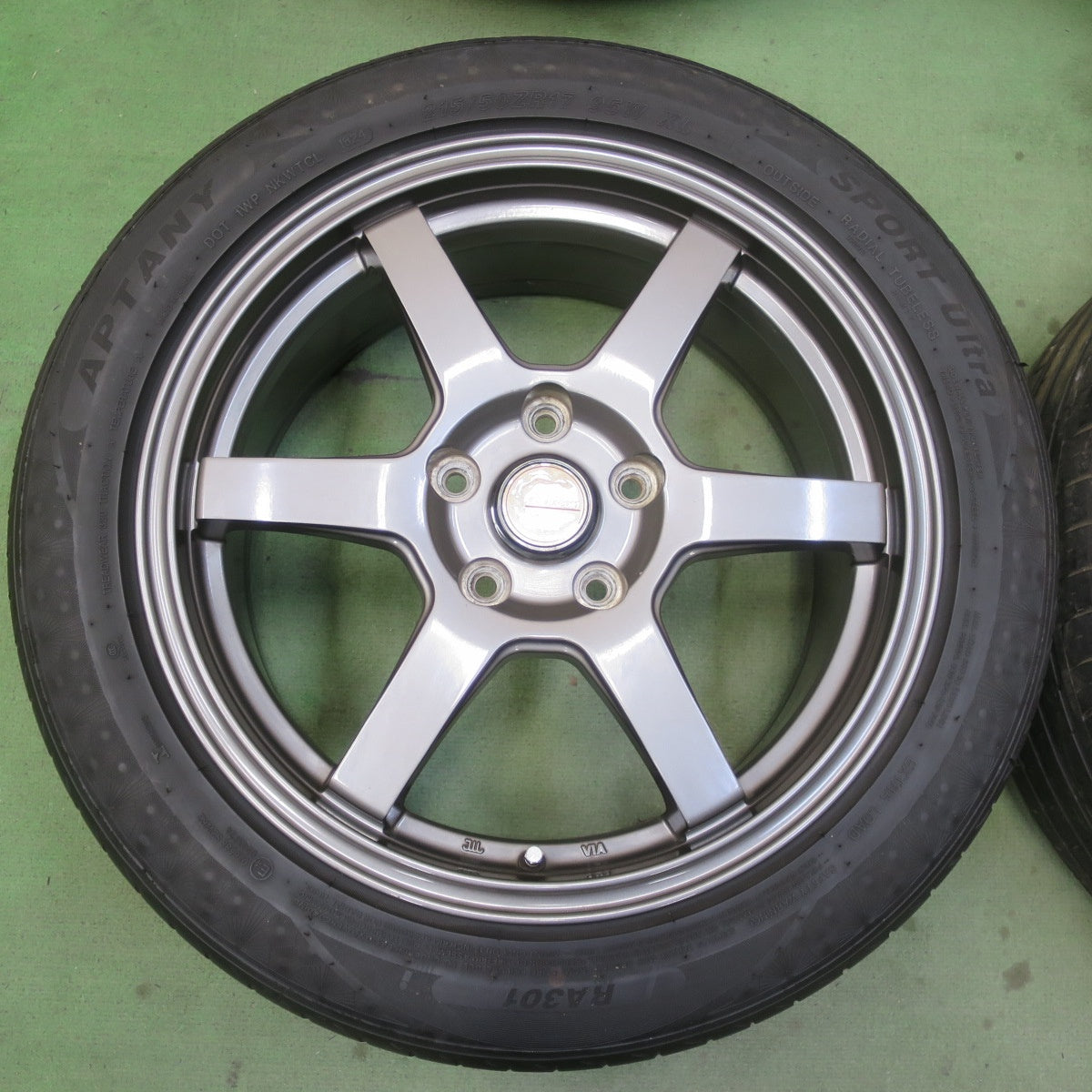 キレイ！24年◎215/50R17 アプタニー SPORT Ultra RA301 J-TECH SPORT Jテック スポーツ 17インチ PCD114.3/5H◎6091505IMノ
