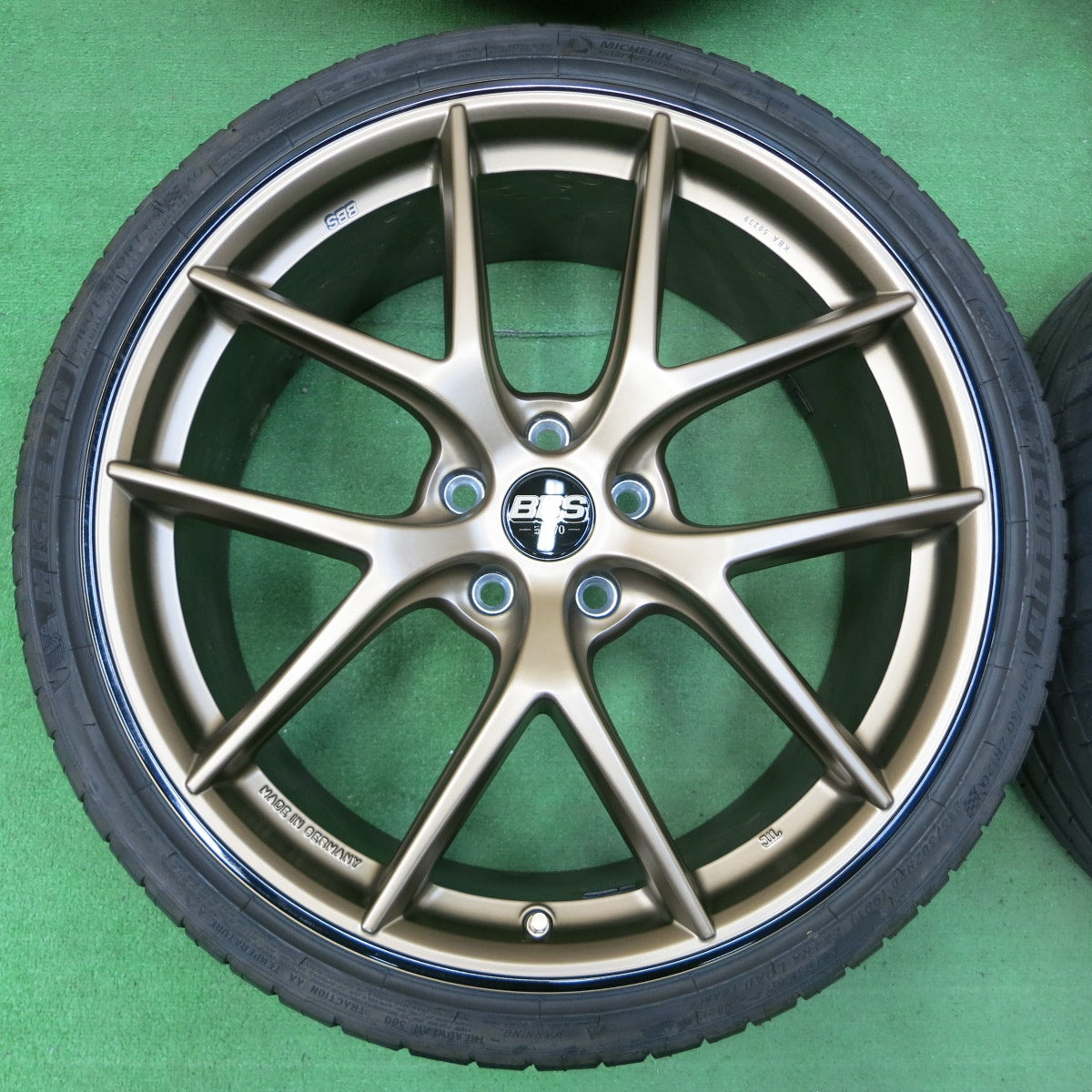 *送料無料* バリ溝！22年！キレイ！9.5分★BBS CI-R CI0103 KBA50239 245/30R20 ミシュラン パイロット スポーツ4S AO 20インチ PCD112/5H★4051201IMノ