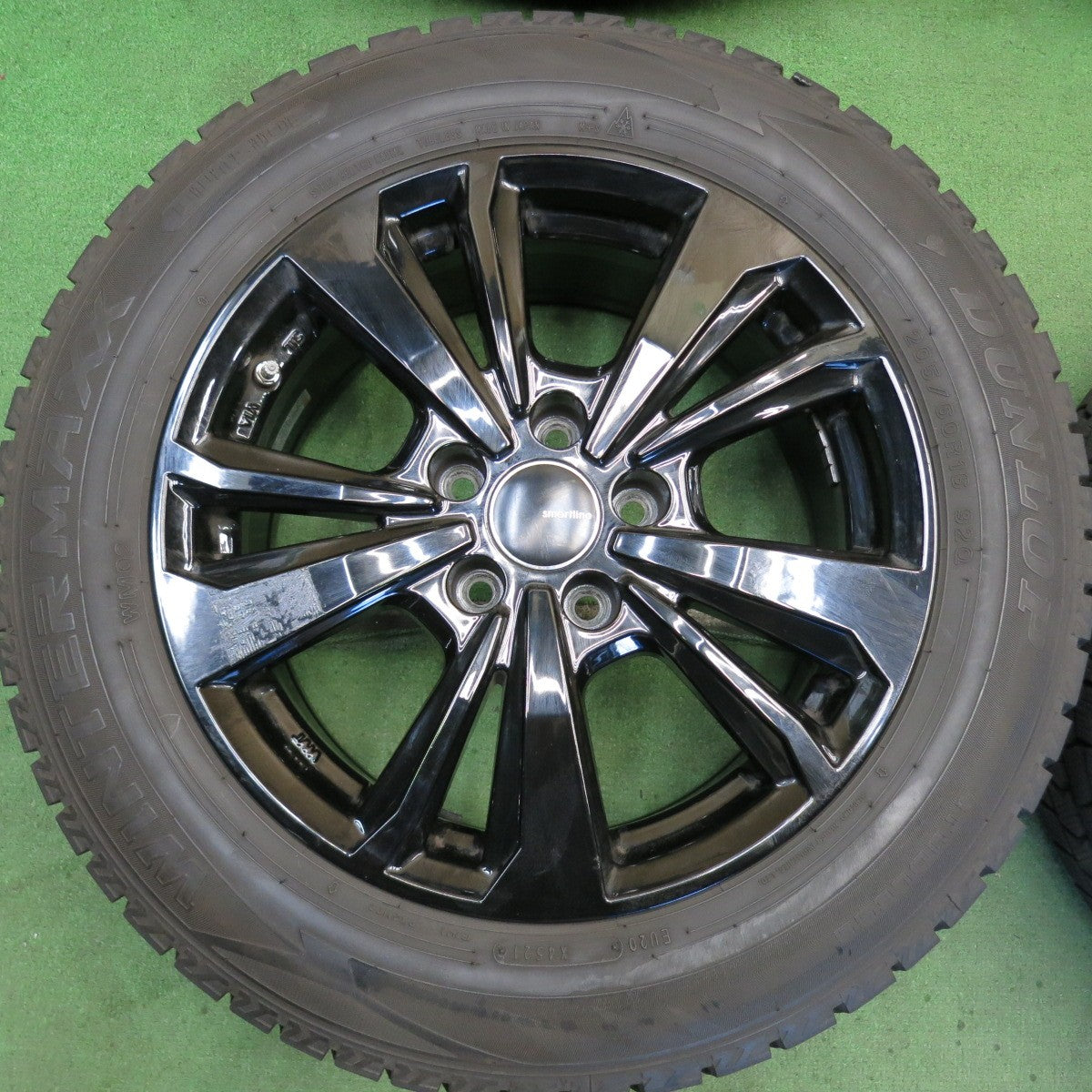バリ溝！9分◎ジープ 等 smartline 365 205/60R16 スタッドレス ダンロップ ウインターマックス WM02 スマートライン 16インチ PCD110/5H◎6072605HAス