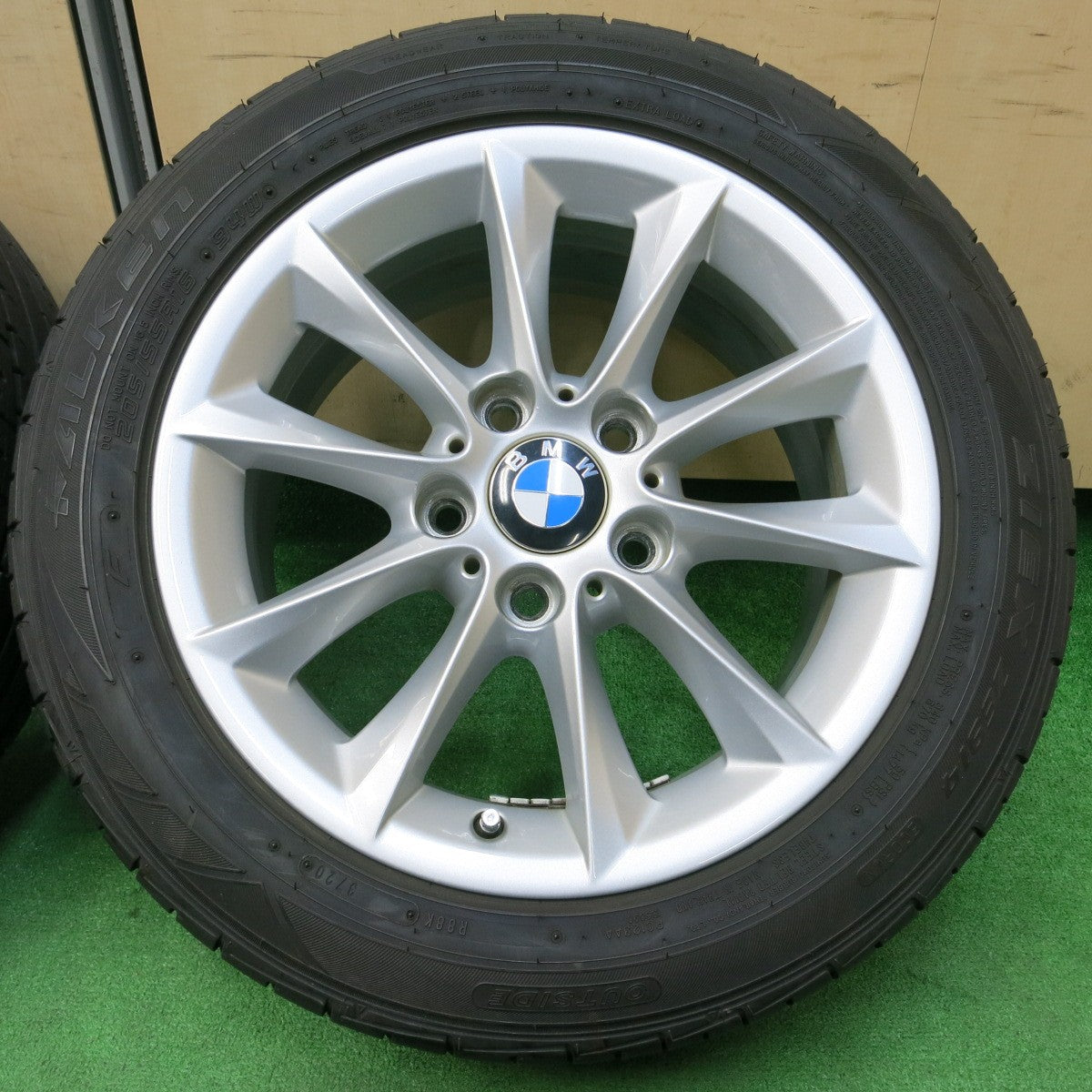 *送料無料* バリ溝！20年！キレイ！9.5分★BMW 1シリーズ F20 純正 205/55R16 ファルケン ZIEX ZE914 16インチ PCD120/5H★4033007イノ