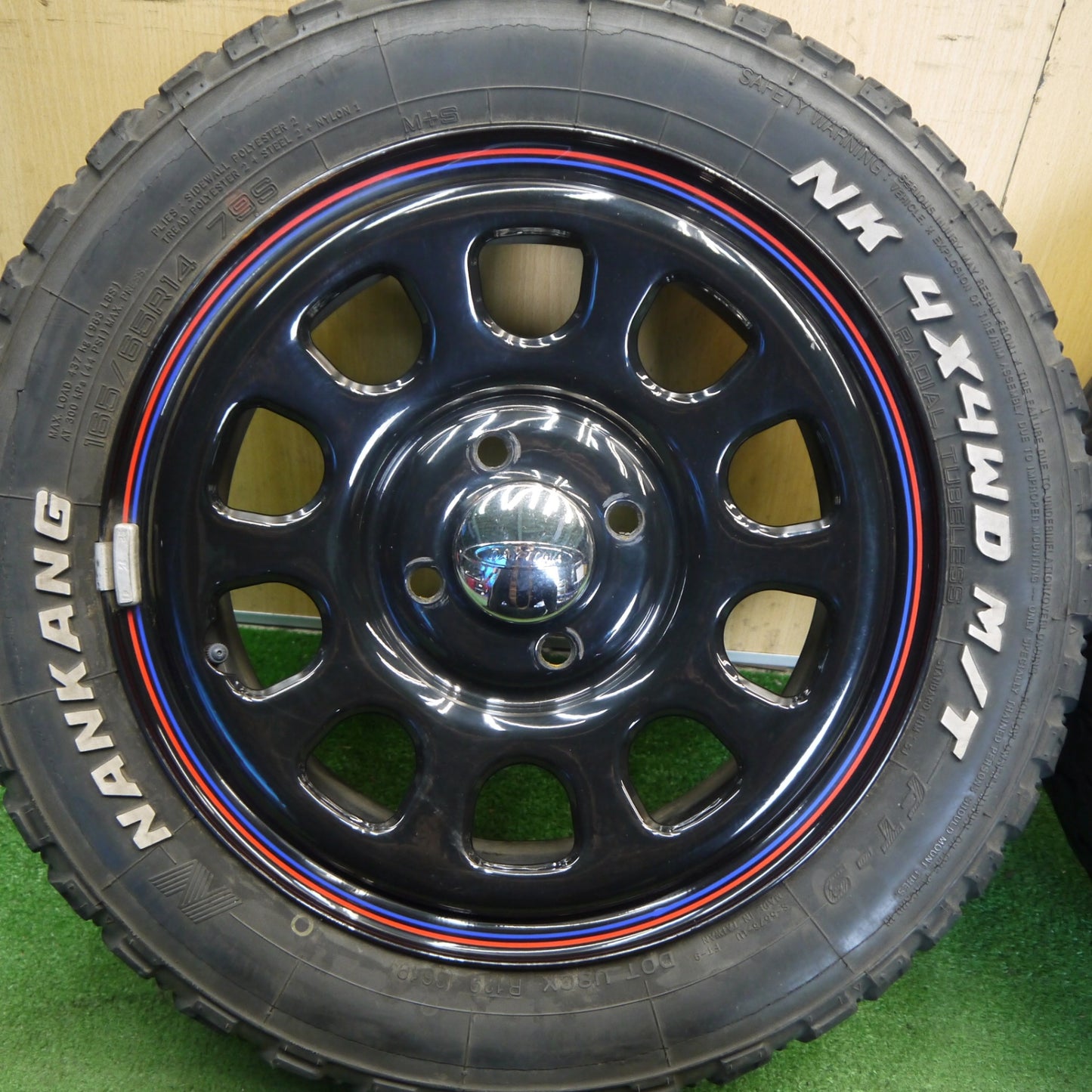 キレイ★165/65R14 ナンカン NK 4X4WD M/T FT-9 DAYTONA デイトナ スチール 14インチ PCD100/4H★6060905Hノ