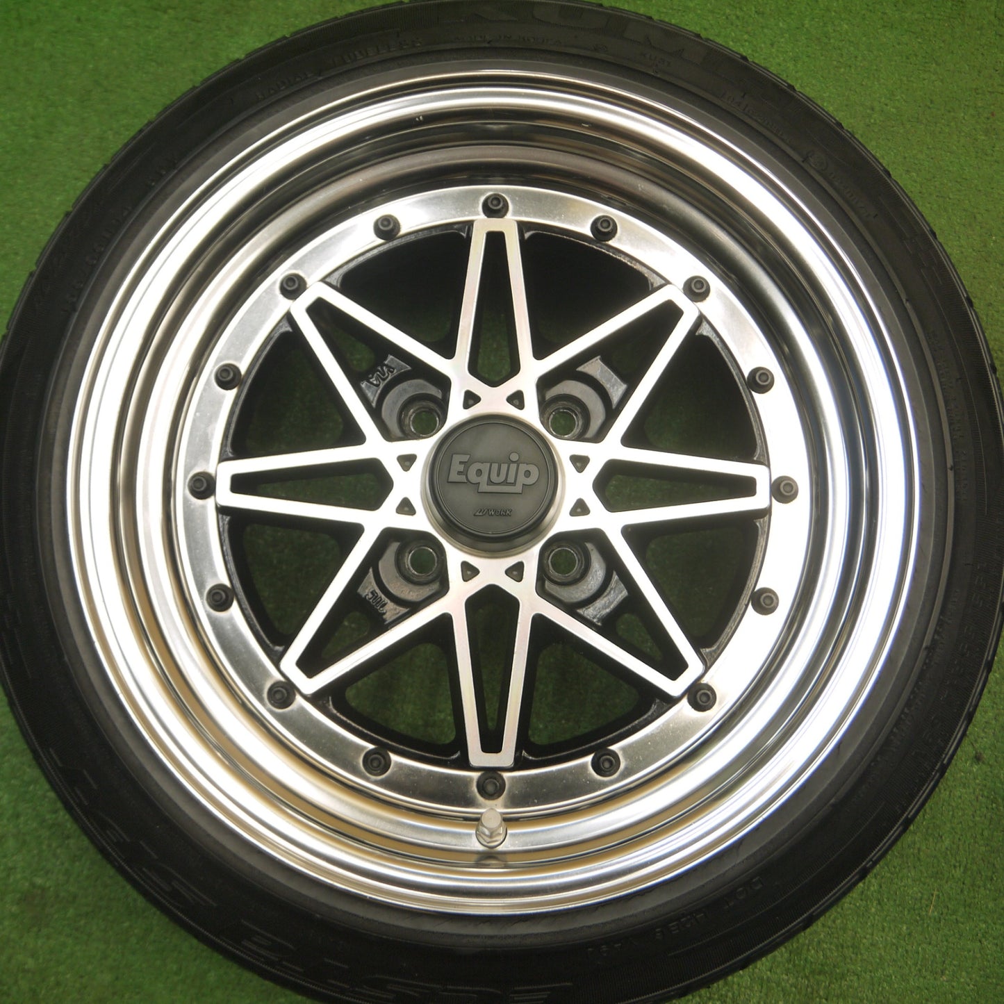 [送料無料] キレイ★WORK Equip EQ3/N 155/55R14 165/55R14 クムホ エクスタ SPT ワーク エクイップ 14インチ 軽トラ 等 PCD100/4H★4121310Hノ
