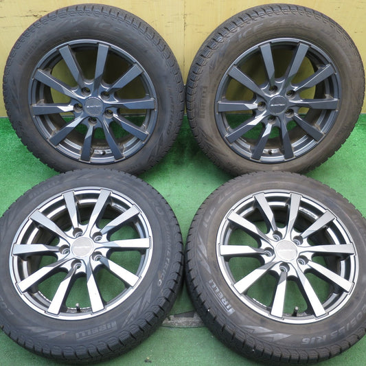 バリ溝！22年！8.5分★ワーゲン 等 EUROTECH 205/55R16 スタッドレス ピレリ アイスゼロ アシンメトリコ ユーロテック 16インチ PCD112/5H★5060802NJス