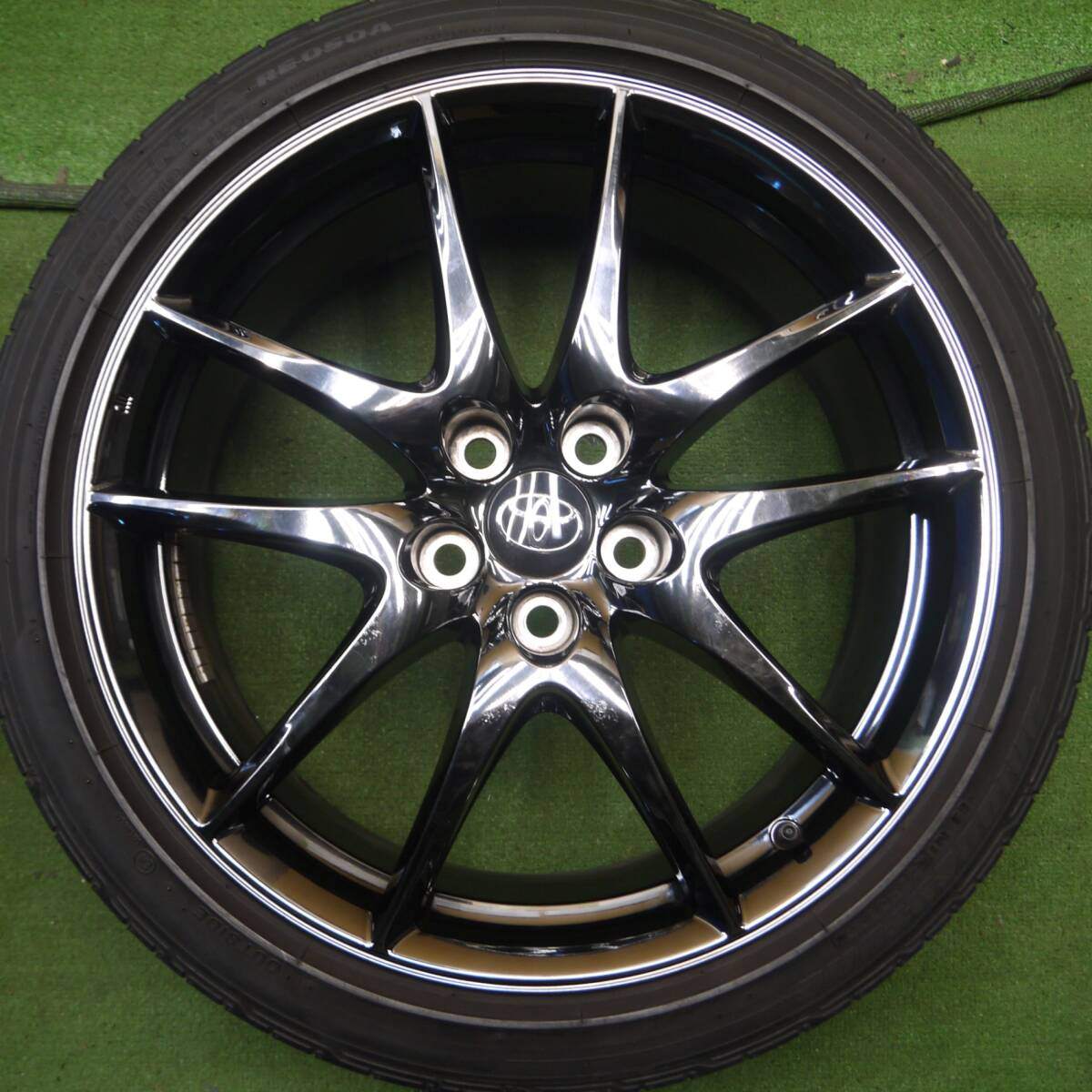 4本価格★トヨタ 130系 マークX GR SPORT 純正 235/40R19 ブリヂストン ポテンザ RE050A 19インチ PCD114.3/5H★4022010Hノ