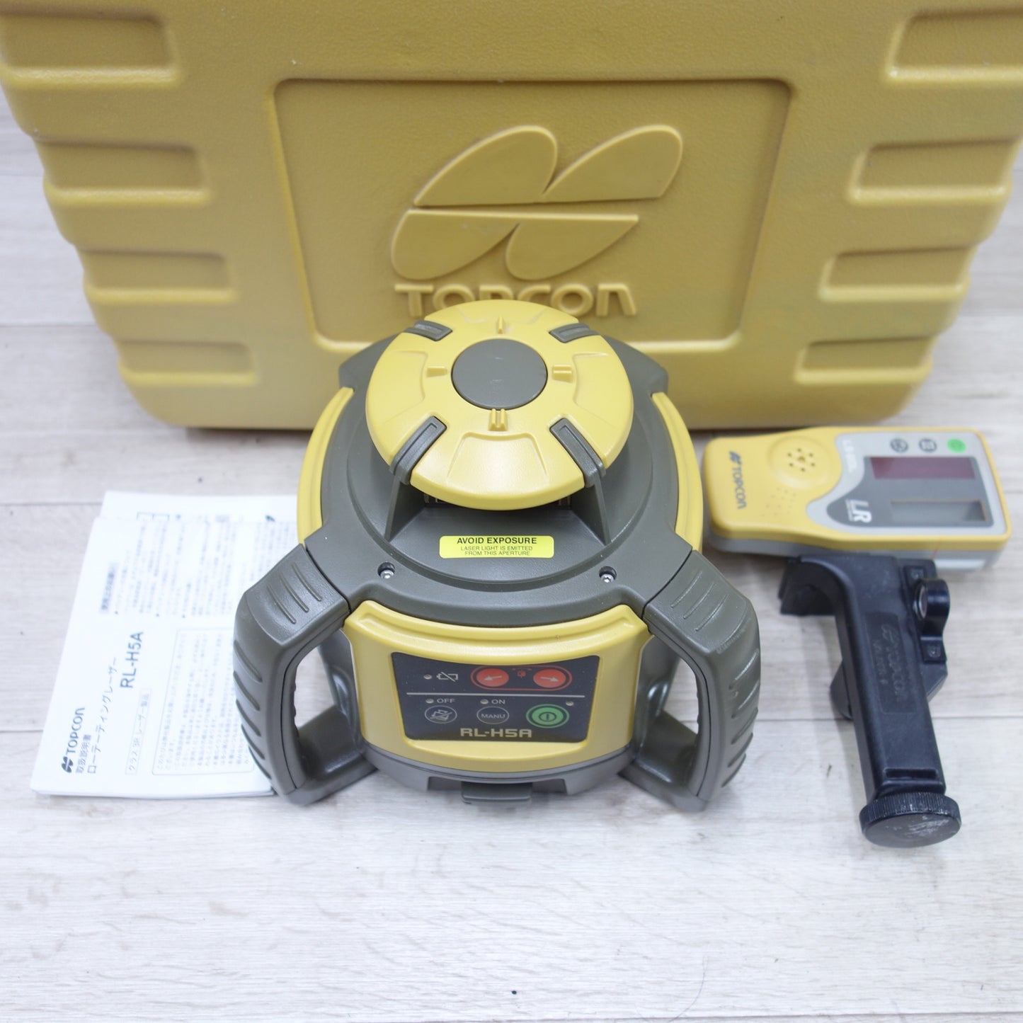 [送料無料] ◆トプコン ローテーティング レーザー RL-H5A スタンダード 受光器 付き LS-80L 乾電池 仕様 作業 屋内 屋外 工事 土木 建設 TOPCON◆