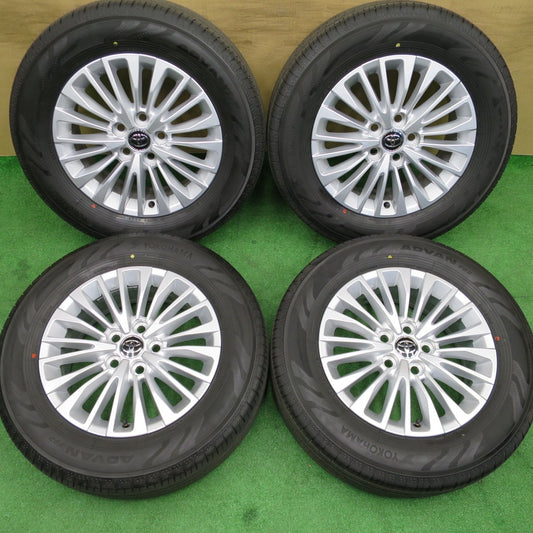 新車外し！25年★トヨタ 40系 アルファード ヴェルファイア 純正 225/65R17 ヨコハマ アドバン V03 17インチ PCD120/5H★6012201NKノ