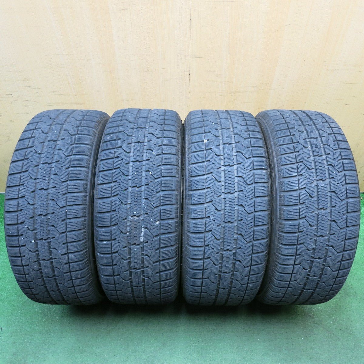 バリ溝！9.5分◎日産 Y51 フーガ 純正 245/50R18 スタッドレス トーヨー オブザーブ ガリット GIZ 18インチ PCD114.3/5H◎6100408HAス