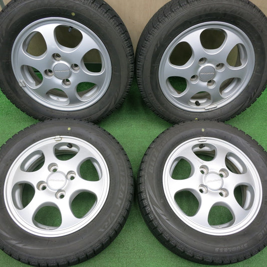 [送料無料] 4本価格★ホンダ ライフ ザッツ ゼスト 等 純正 Modulo 155/65R13 スタッドレス ブリヂストン ブリザック VRX モデューロ 13インチ PCD100/4H★4121805NJス