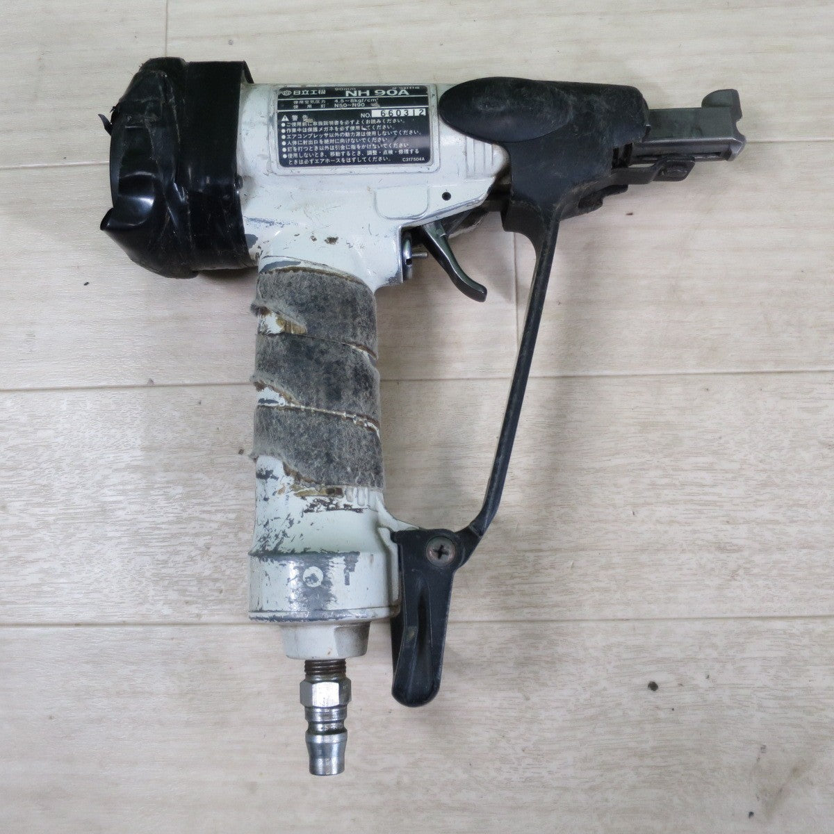 2点セット☆日立 90mm ばら釘打機 NH90A HITACHI エア工具 大工道具 ジャンク☆