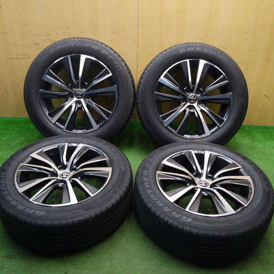 バリ溝 23年 綺麗 9.5分以上★トヨタ 80系 ハリアー Gグレード 純正 225/60R18 ダンロップ PT30 PCD114.3/5H★5040108Hノ