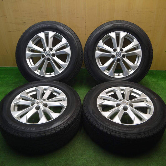バリ溝！21年！キレイ！9分★日産 T32 エクストレイル 純正 225/65R17 スタッドレス ダンロップ ウインターマックス SJ8 17インチ PCD114.3/5H★5012903Hス