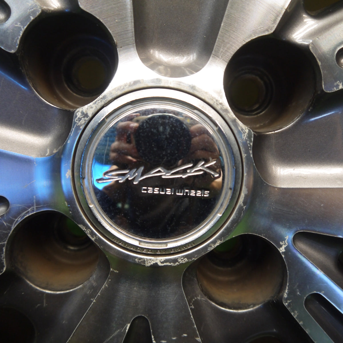 バリ溝！24年！8.5分◎175/70R14 ダンロップ LE MANS V+ SMACK ENKEI スマック エンケイ ルマン 5+ 14インチ PCD100/4H◎6100202Hノ
