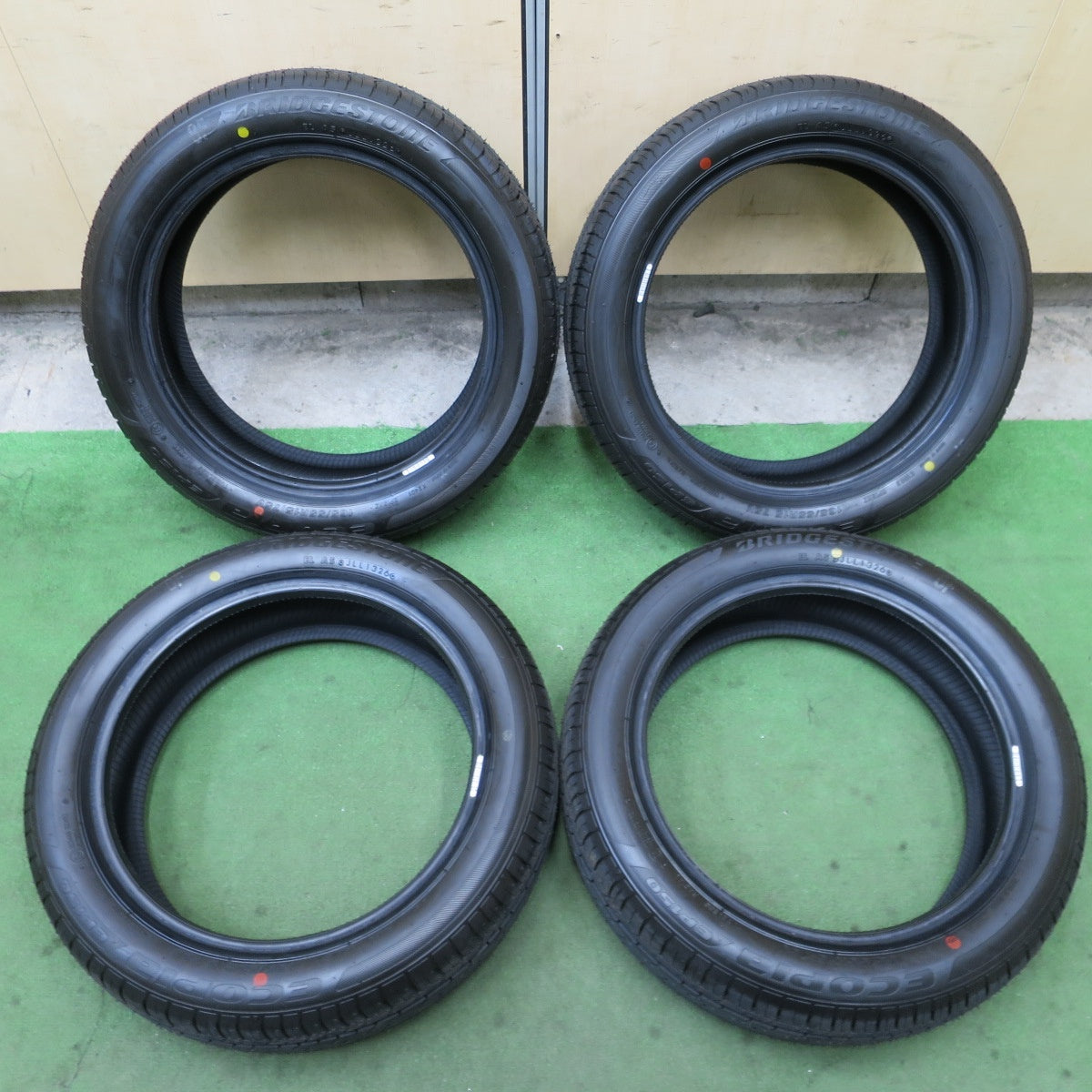 新車外し！26年★165/55R15 ブリヂストン エコピア EP150 タイヤ 15インチ スペーシア タント N-BOX ルークス ワゴンＲ ムーヴ キャンバス 等★6051103NGノタ