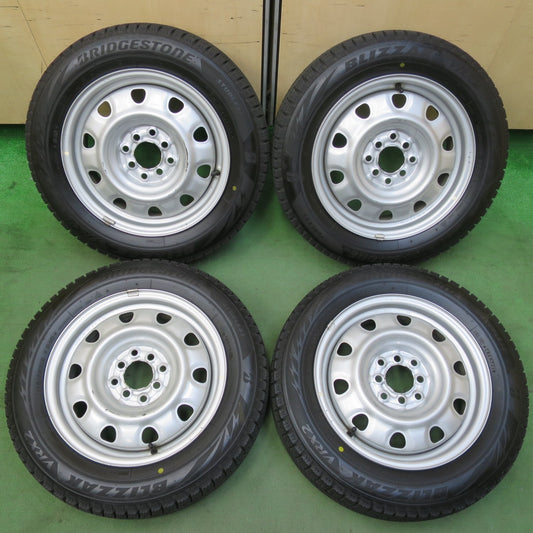 バリ溝！21年！キレイ！9分★スタッドレス 175/65R15 ブリヂストン ブリザック VRX2 TOPY スチール ホイール 15インチ PCD100 114.3/4H マルチ★5103005イス