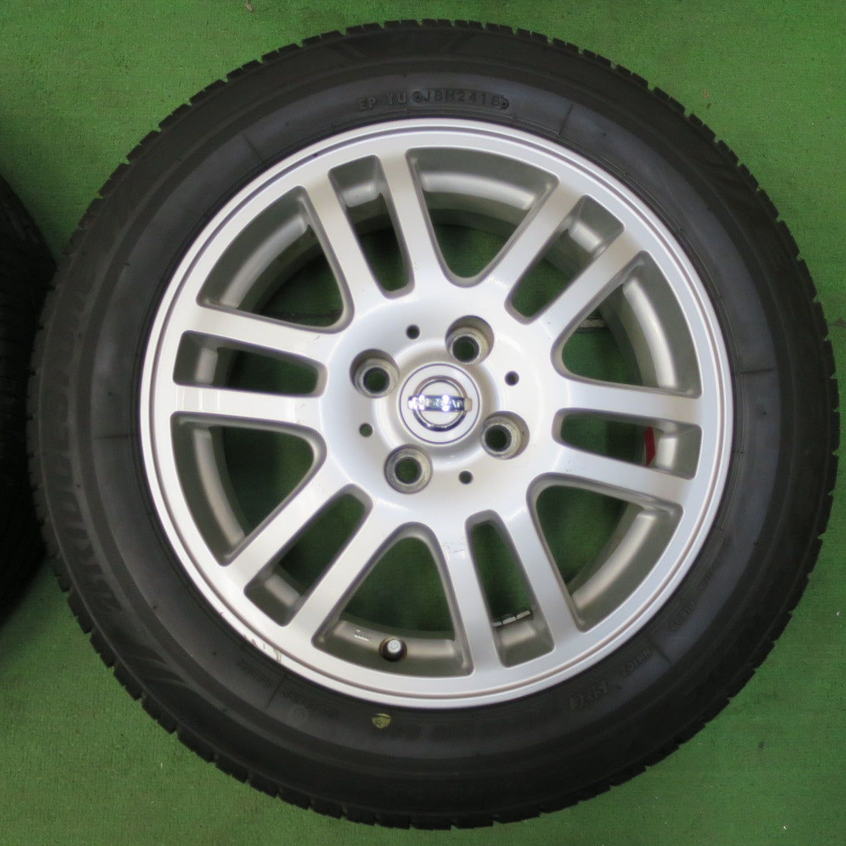 [送料無料] バリ溝！9分★日産 ノート キューブ 等 純正 175/65R15 ブリヂストン エコピア NH100C 15インチ PCD100/4H★4103002イノ