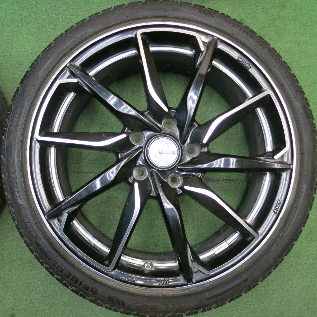 バリ溝！9分★LEONIS GREILA α 215/40R18 セイバーリング SL201 レオニス グレイラ アルファ 18インチ PCD114.3/5H★6052807HAノ