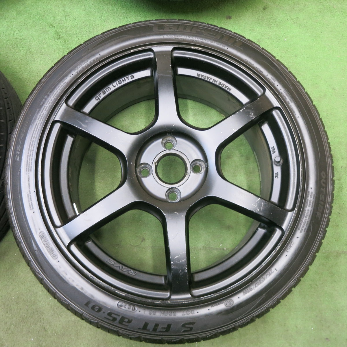 4本価格！22年★RAYS gramLIGHTS 57C6 215/45R17 ラウフェン S FIT as-01 レイズ グラムライツ 17インチ PCD100/4H★6012401ナノ
