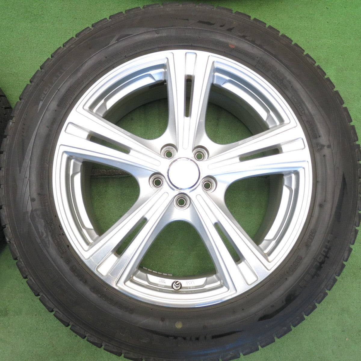 バリ溝！9分◎XV フォレスター 等 225/60R17 スタッドレス ダンロップ ウインターマックス SJ8 ROZEST ローゼスト 17インチ PCD100/5H◎6071803HAス