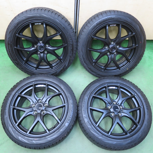 バリ溝！22年！キレイ！9.5分以上★SSR GTV03 TANABE 215/50R18 スタッドレス ヨコハマ アイスガード iG70 18インチ タナベ PCD114.3/5H★5120902イス