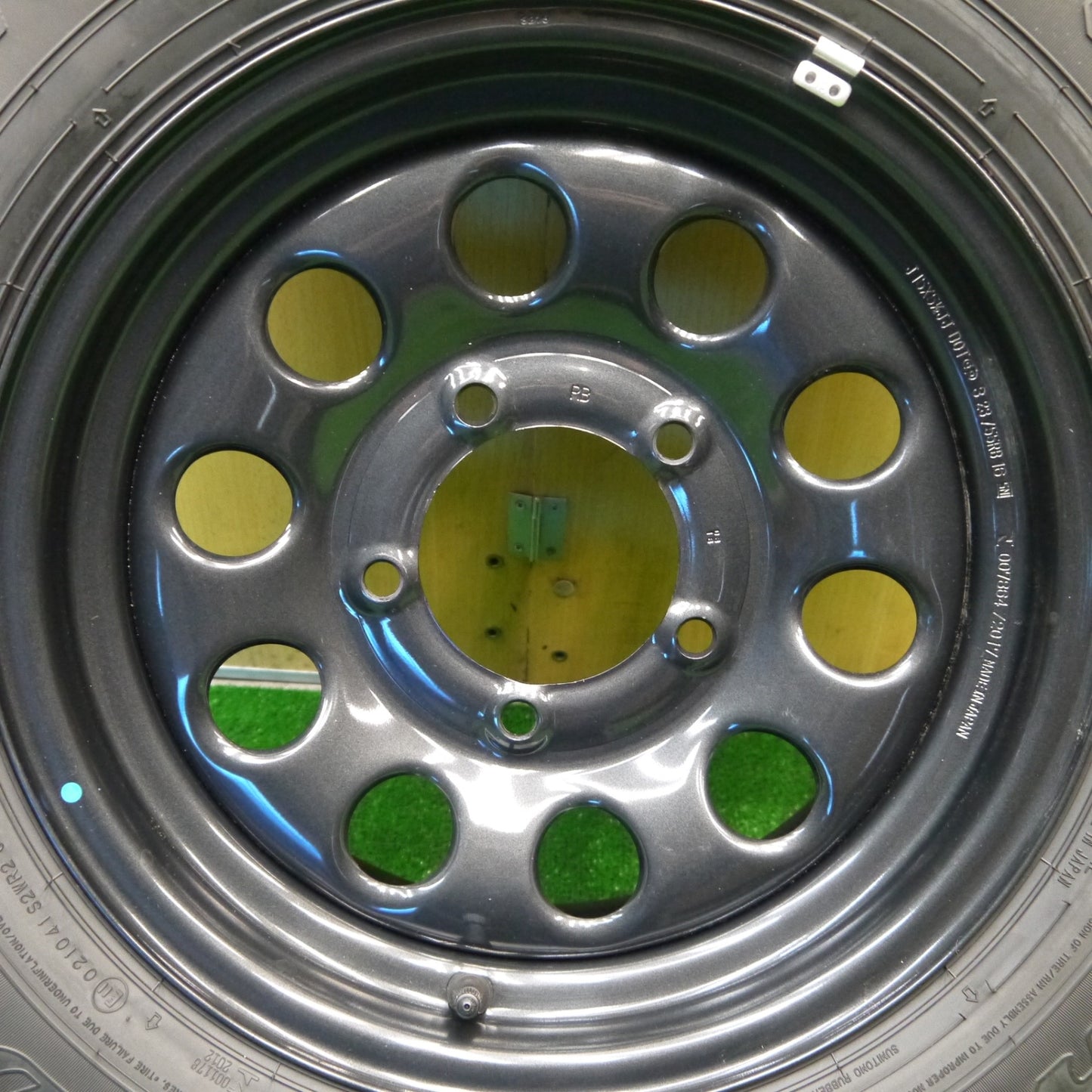 未使用！23年！1本★スズキ ジムニー シエラ 純正 スチール 195/80R15 ダンロップ AT20 グラントレック 15インチ スペア PCD139.7/5H★5102002Hノ