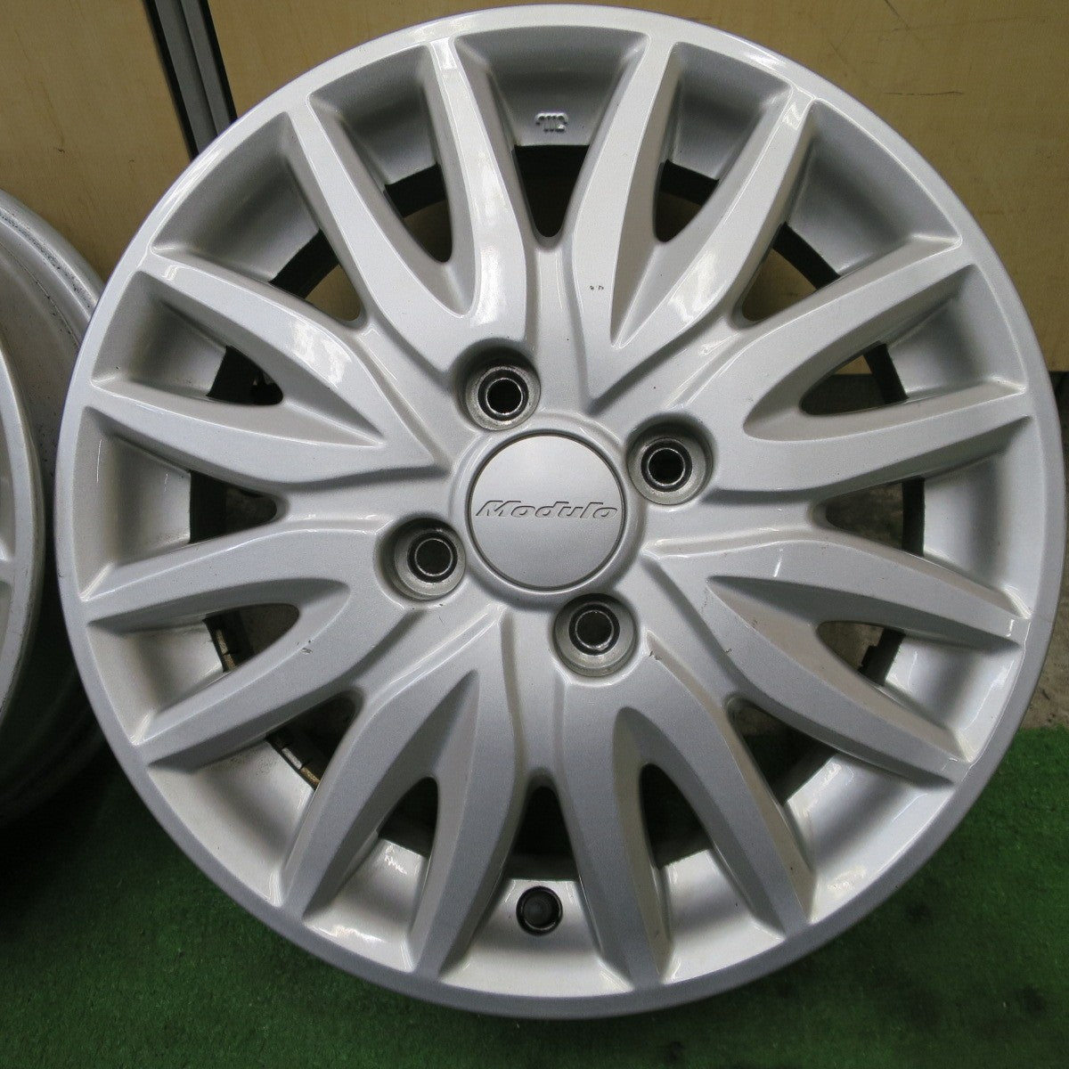 4本価格★ホンダ N-BOX 等 純正 Modulo ME-009 ホイール 14インチ モデューロ 14×4.5J PCD100/4H★6052704NGホ