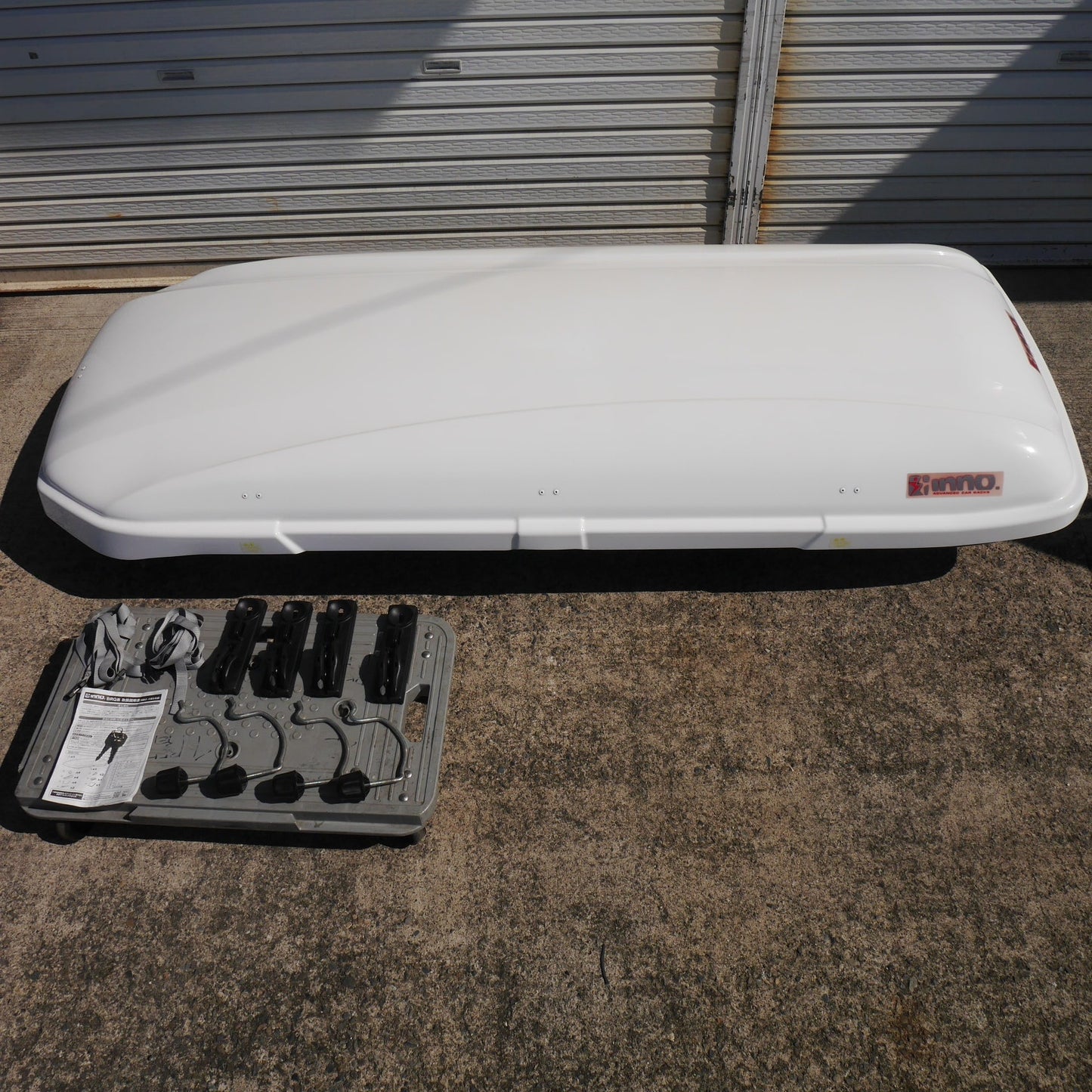 【岐阜発 直接引取限定】付属品付き☆inno. イノー ルーフ ボックス 55 BRQ55 CARMATE カーメイト アクセサリー 約195×78×30cm☆