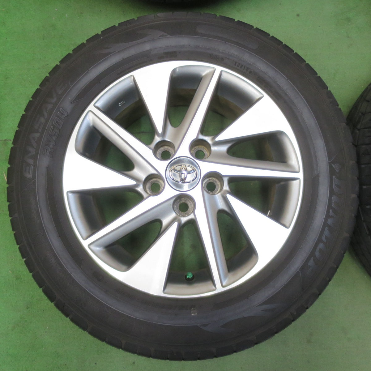バリ溝！キレイ！9.5分★トヨタ 20系 アルファード ヴェルファイア 純正 215/65R16 ダンロップ エナセーブ RV504 16インチ PCD114.3/5H★5071704イノ