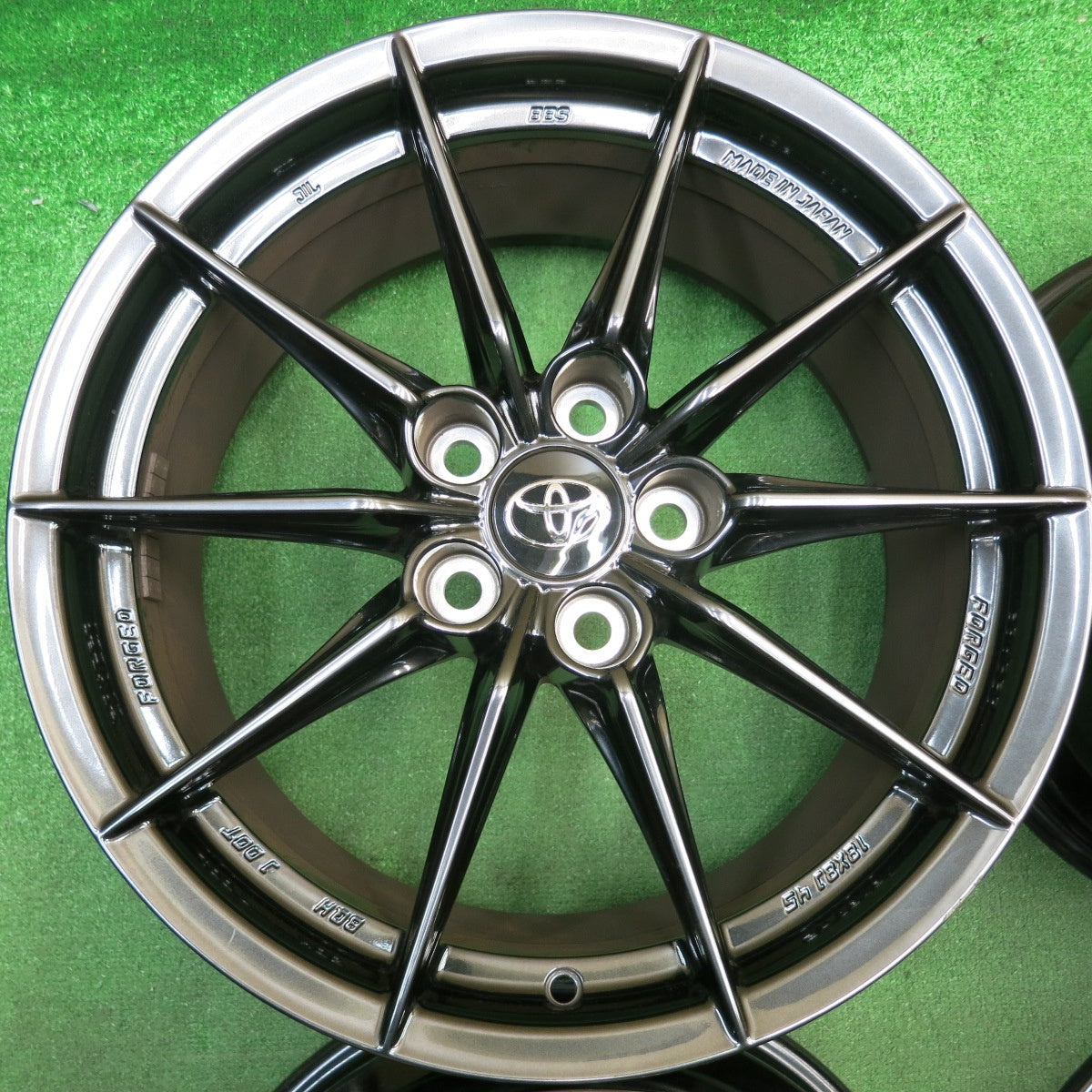 キレイ★トヨタ GR ヤリス RZ ハイパフォーマンス 純正 BBS ホイール 18インチ 18×8J TOYOTA PCD114.3/5H★6030508HAホ