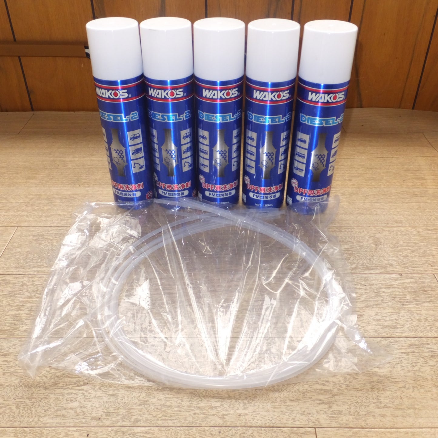 [送料無料] 未使用★和光ケミカル ワコーズ WAKO'S DIESEL-2 泡状 DPF用洗浄剤 PM燃焼改善 A403 165mL 5本 セット　ロングノズル 付★