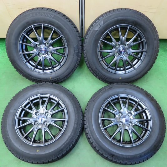 [送料無料] キレイ★スタッドレス 185/70R14 ブリヂストン アイスパートナー2 VELVA SPORTZ ヴェルヴァ 14インチ PCD100/4H★4103004イス