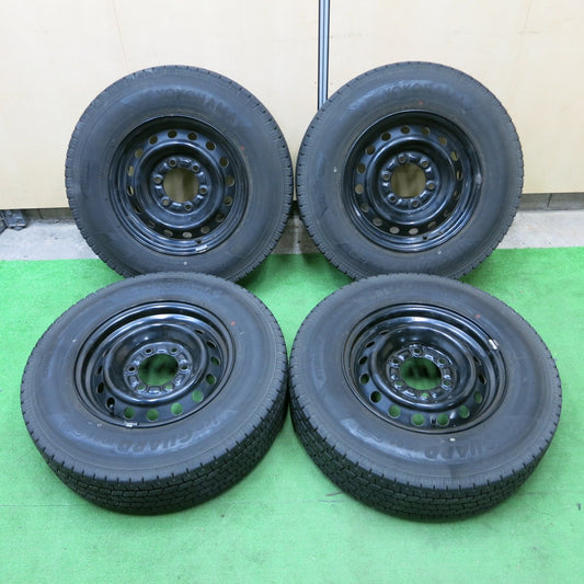 *送料無料* 4本価格★トヨタ ハイエース 純正 スチール 195/80R15 107/105L スタッドレス ヨコハマ アイスガード iG91 PCD139.7/6H★4062202ナス