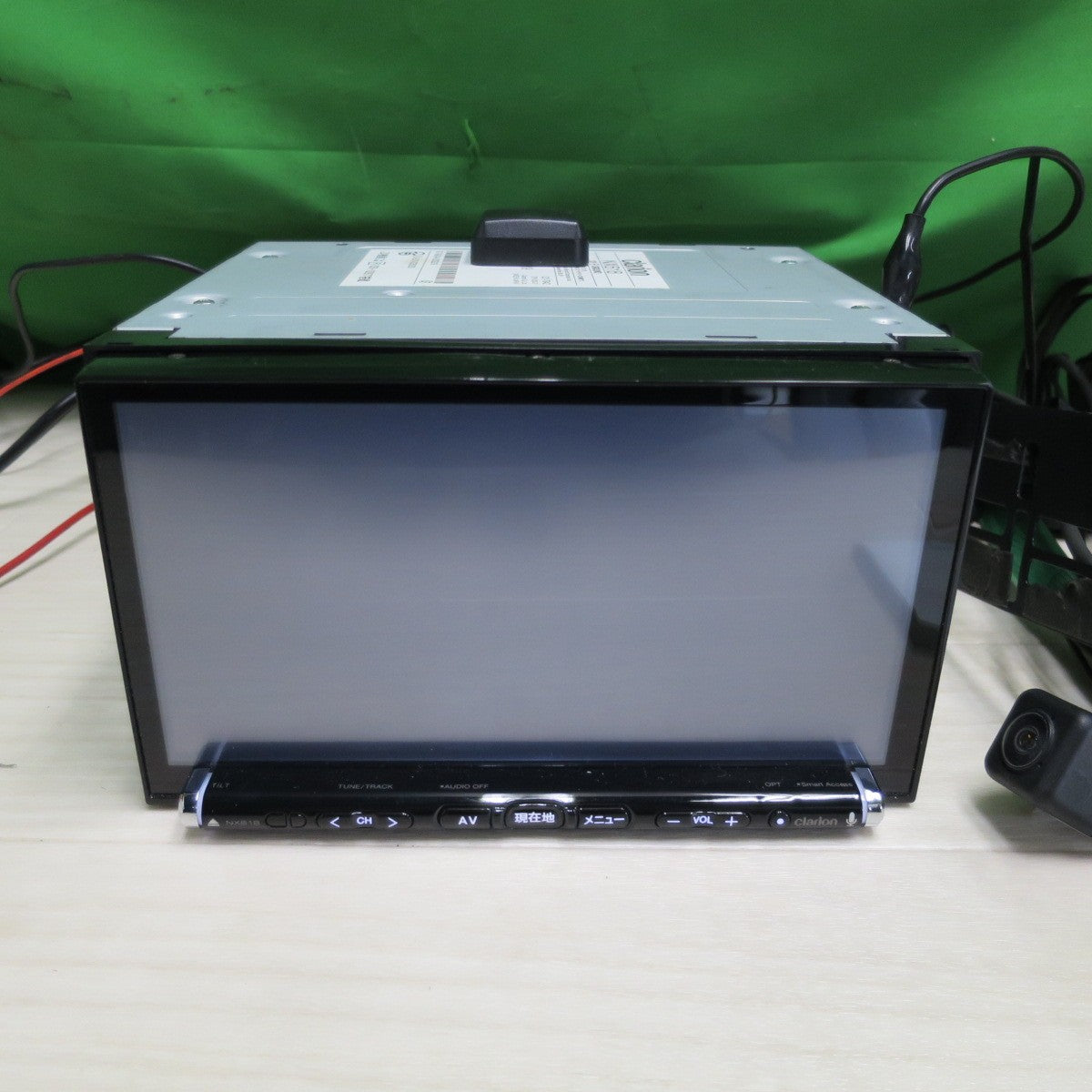 [送料無料] 付属品付き☆クラリオン メモリー ナビ カーナビ 7型 NX618 バックカメラ RC15D セットCD DVD フルセグ Bluetooth 地図データ 2018年 clarion☆