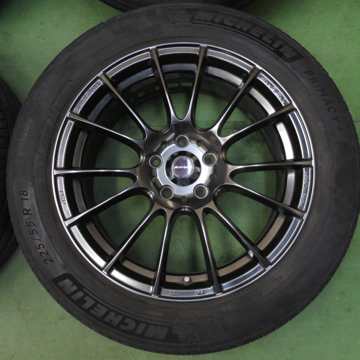 4本価格★wedsSport SA-72R AMF 225/55R18 ミシュラン プライマシー4 18インチ ウェッズスポーツ PCD114.3/5H★5042902AKノ