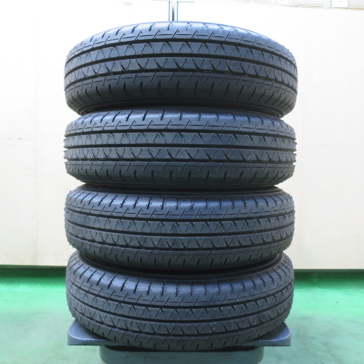 新車外し！25年★日産 クリッパー 純正 スチール 145/80R12 80/78N ヨコハマ BluEarth-Van RY55 12インチ PCD100/4H★5120517イノ