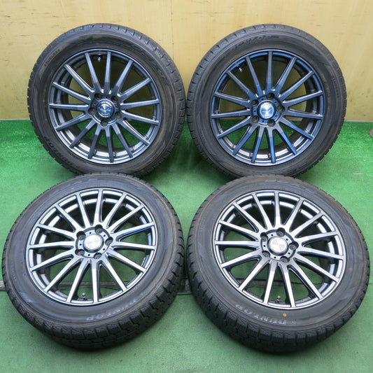 バリ溝！キレイ！9.5分◎スタッドレス 215/55R17 ダンロップ DSX-2 SEIN RACING S ザイン レーシング 17インチ PCD114.3/5H◎6080603HAス
