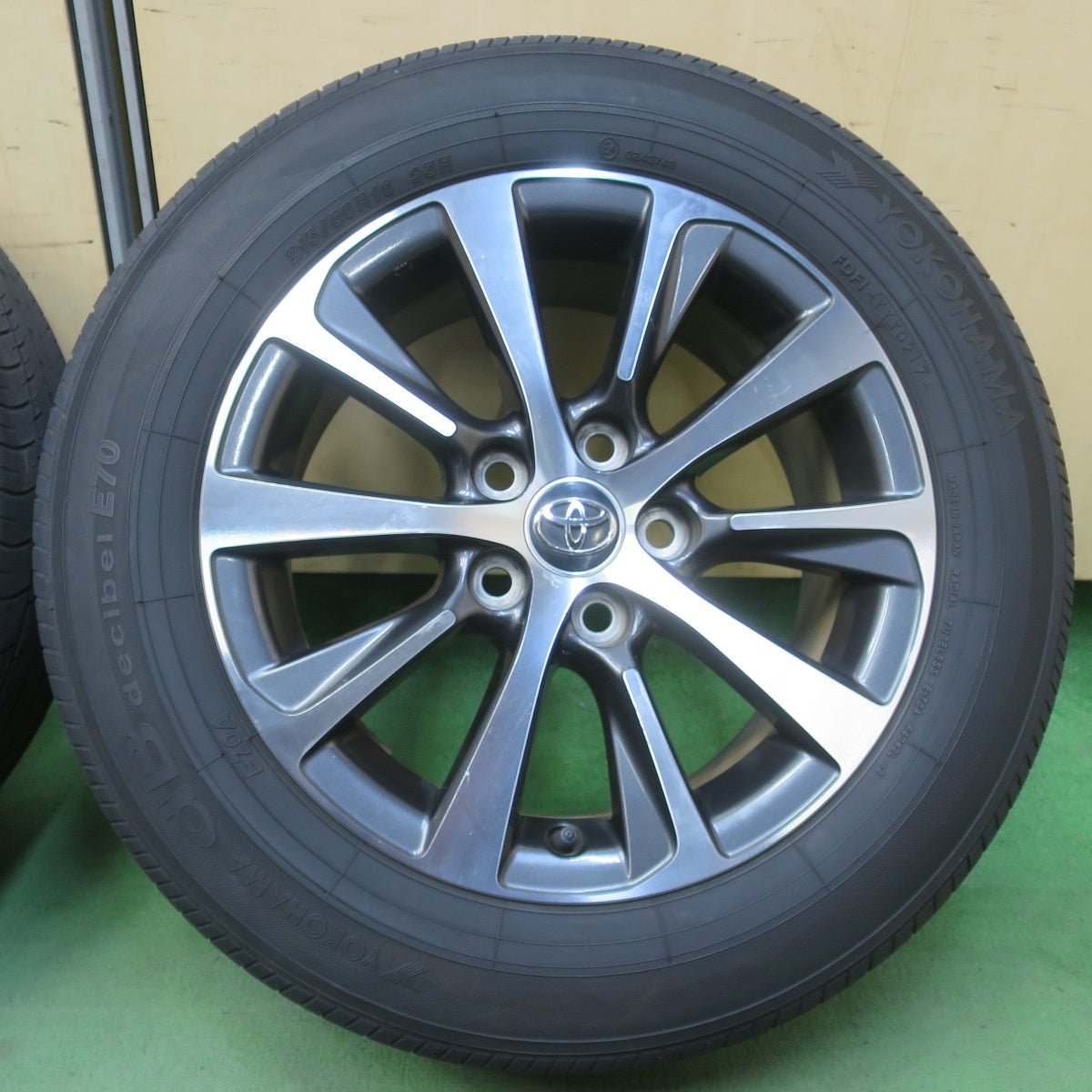 キレイ★トヨタ 130系 マークX 250S 純正 215/60R16 ヨコハマ dBデシベル E70 E70A 16インチ PCD114.3/5H★6040410イノ
