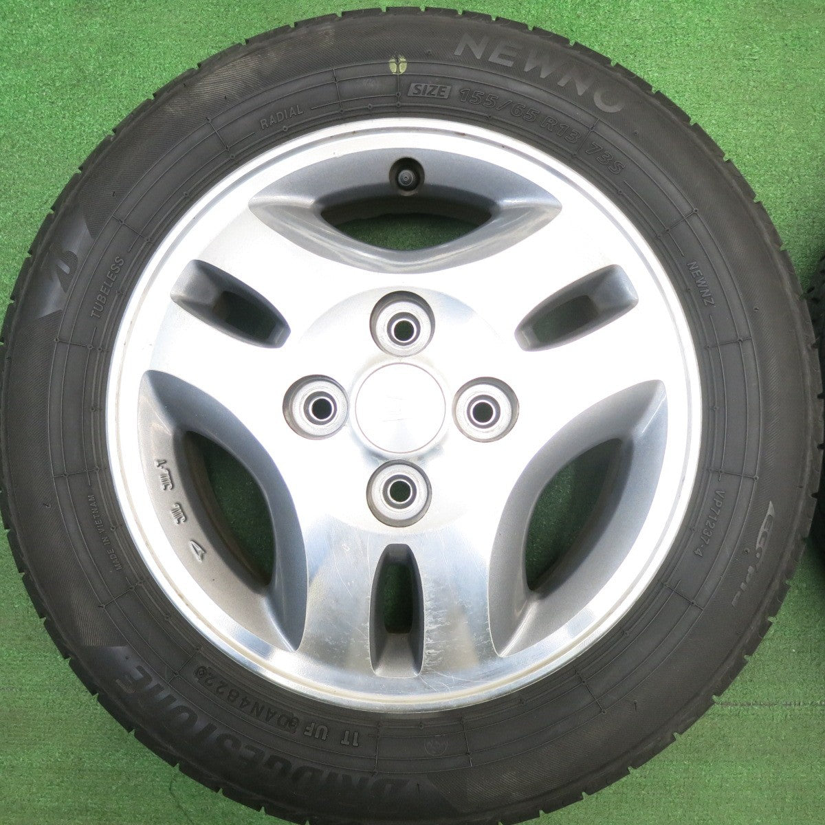 4本価格！22年★ダイハツ ムーヴ 純正 155/65R13 ブリヂストン NEWNO ニューノ 13インチ PCD100/4H★6022314HAノ