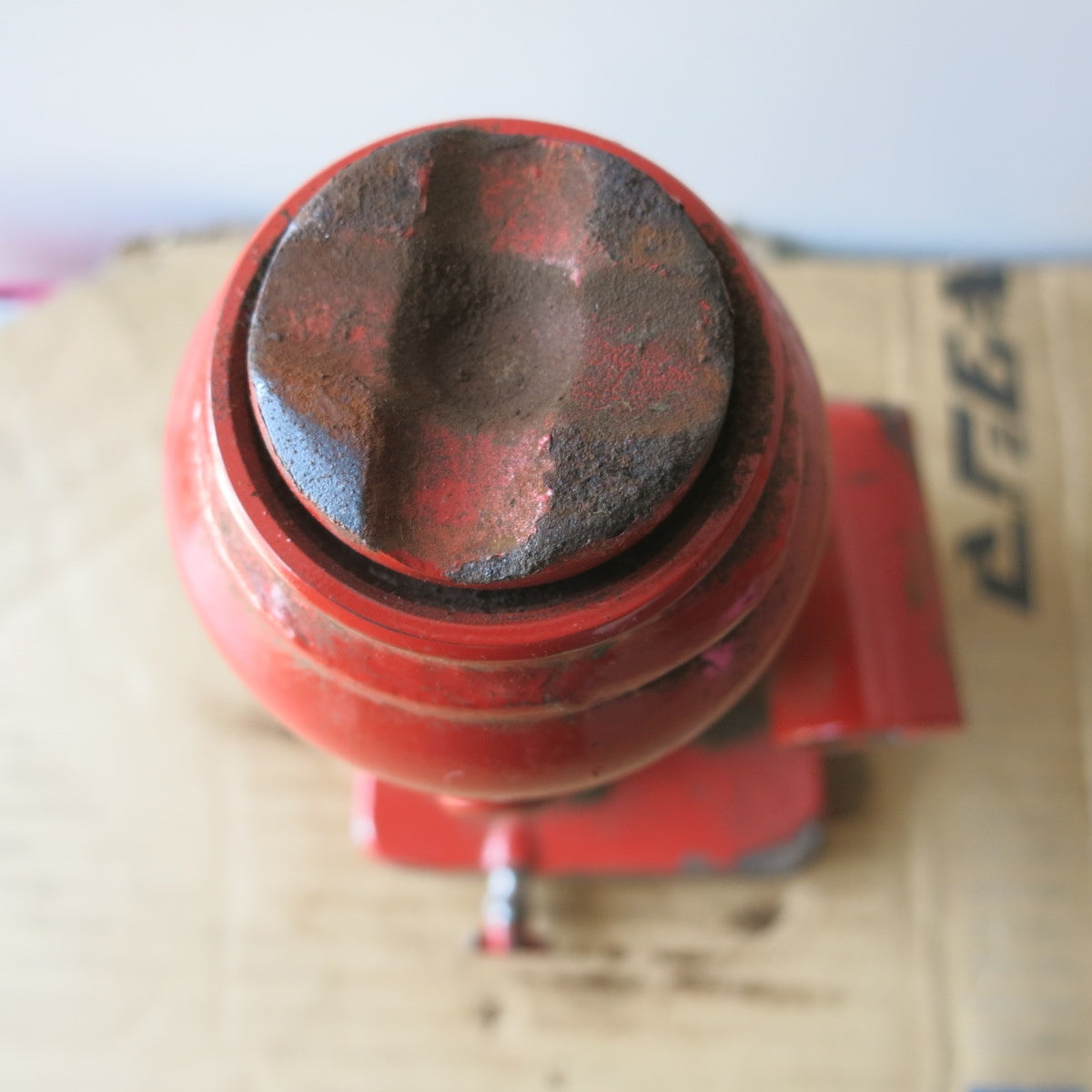 [送料無料] ◆マサダ 油圧 ジャッキ NF-5IF 工具 5TON 5ton 5トン 5000kg 油圧式 オイル だるま ダルマ 車載 自動車 点検 整備②◆