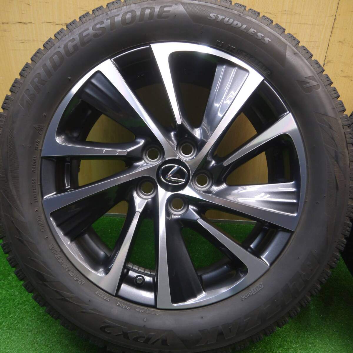 キレイ★レクサス CT 純正 205/55R16 スタッドレス ブリヂストン ブリザック VRX2 16インチ PCD100/5H★4121108Hス