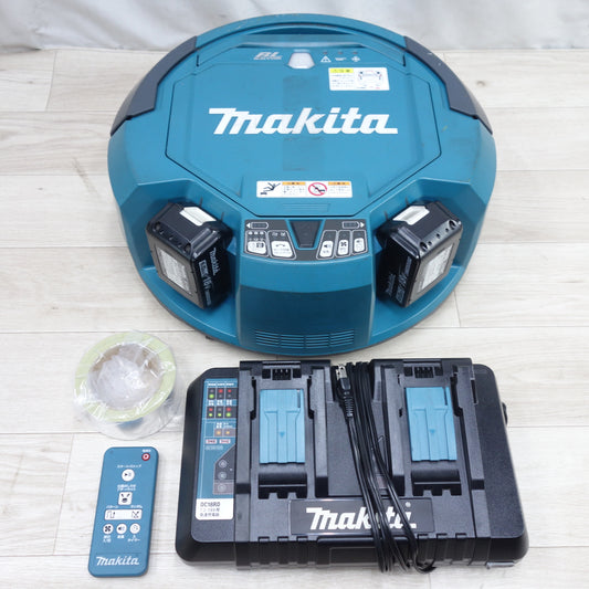 [送料無料] 付属品付き！バッテリー2個◆マキタ ロボット クリーナー RC200D 業務用 掃除機 18V 2口 急速 充電器 DC18RD makita◆