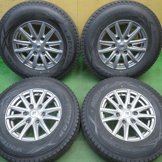 バリ溝！22年！9.5分◎スタッドレス 195/80R15 107/105L ダンロップ ウインターマックス SV01 SEIN SS ザイン 15インチ PCD139.7/6H◎6062303NJス
