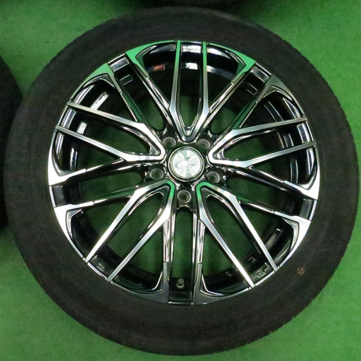 *送料無料* キレイ★LEONIS SK weds 225/50R18 ミシュラン プライマシー3 レオニス 18インチ PCD114.3/5H★4050106ナノ