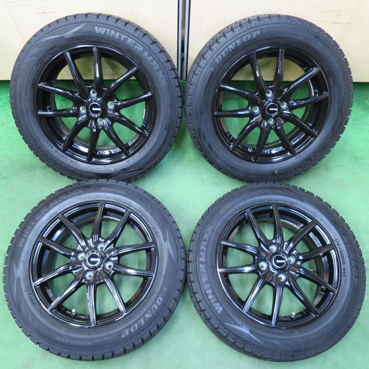 [送料無料] バリ溝！21年！キレイ！9.5分★スタッドレス G.speed 175/65R15 ダンロップ ウインターマックス WM02 Gスピード 15インチ PCD100/4H★4112505イス