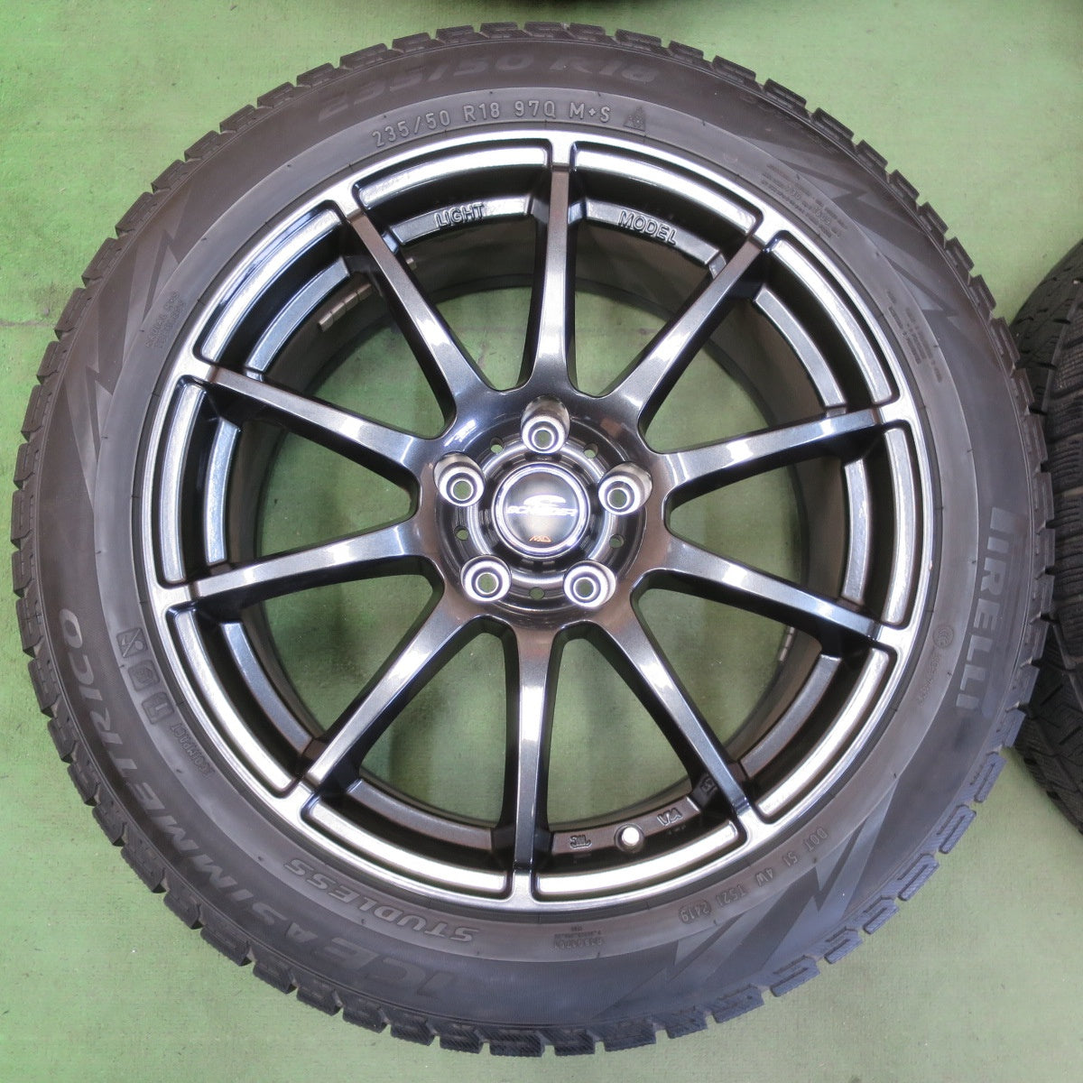 4本価格★スタッドレス 235/50R18 ピレリ アイスアシンメトリコ SCHNEIDER MiD シュナイダー 18インチ PCD114.3/5H★5110809イス