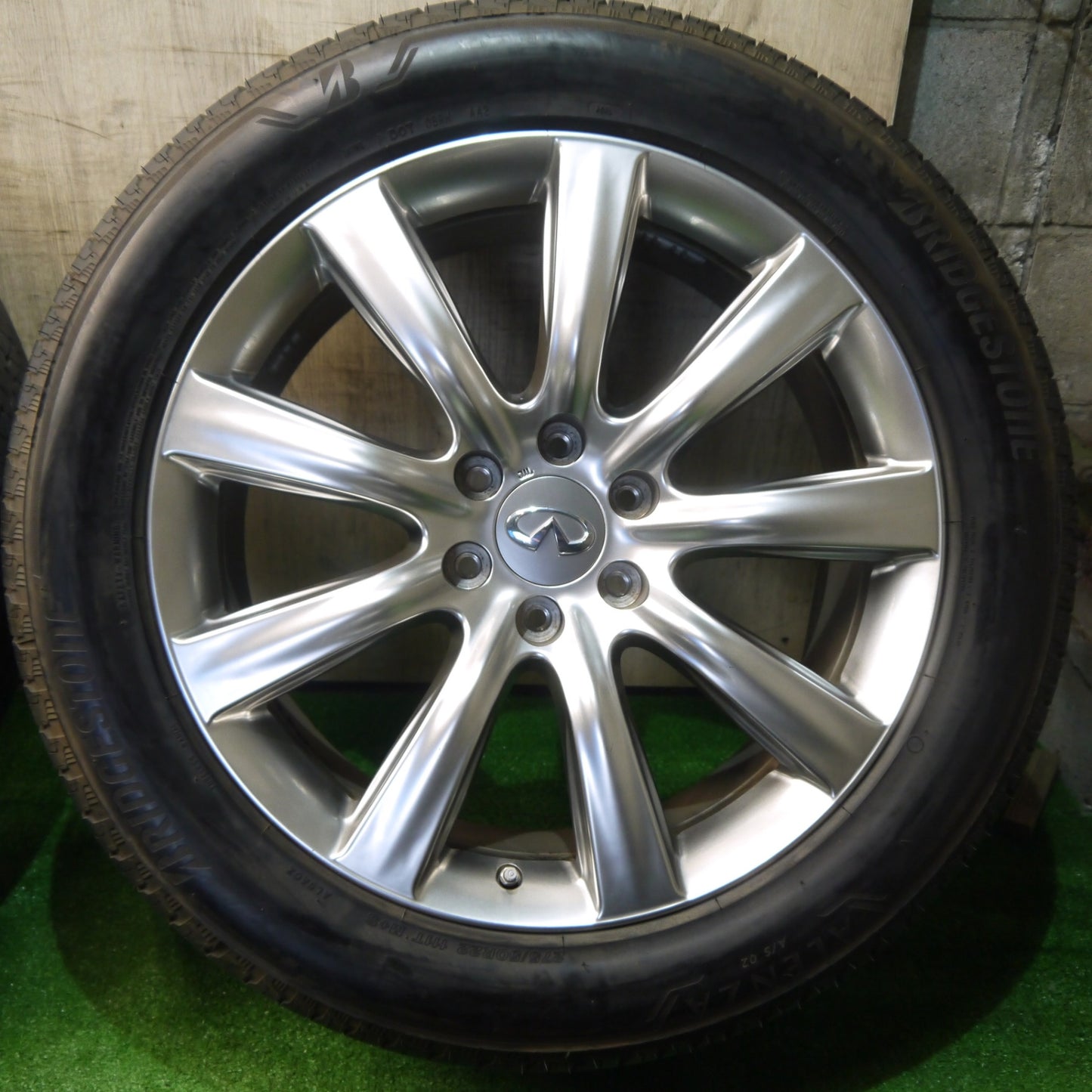 バリ溝！9.5分◎インフィニティ QX56 QX80 純正 RAYS 275/50R22 ブリヂストン デューラー H/T 684Ⅱ ブリヂストン アレンザ A/S 02 22インチ PCD139.7/6H◎6061601KKノ