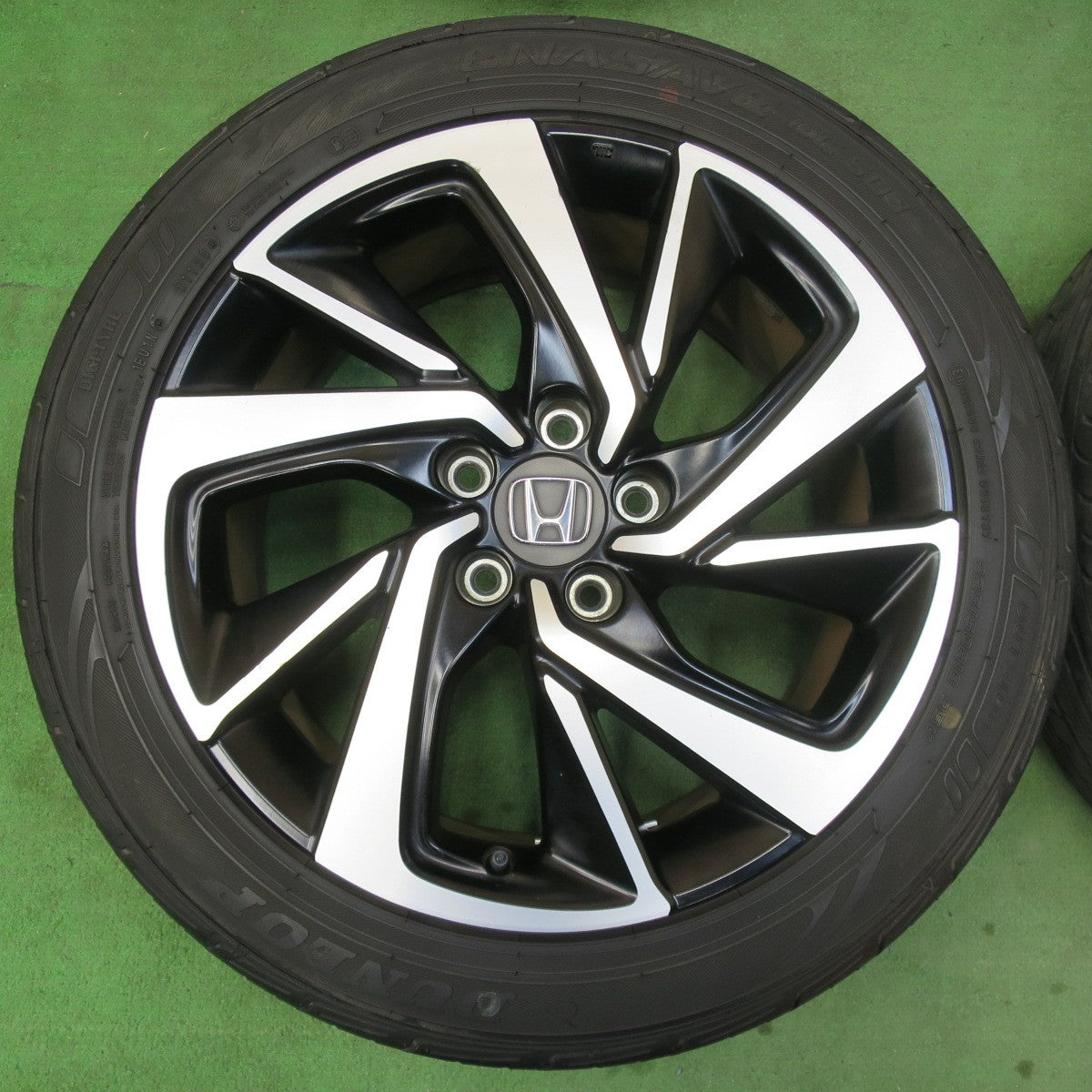 [送料無料] バリ溝！キレイ！9.5分★ホンダ RU ヴェゼル RS 純正 225/50R18 ダンロップ エナセーブ EC503 18インチ PCD114.3/5H★5012510イノ